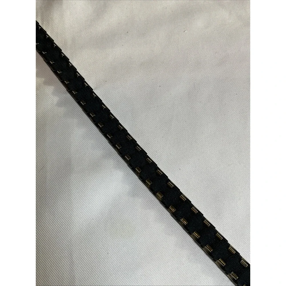 Vintage Silver Tone Stretch Snake Belt 70s 80s